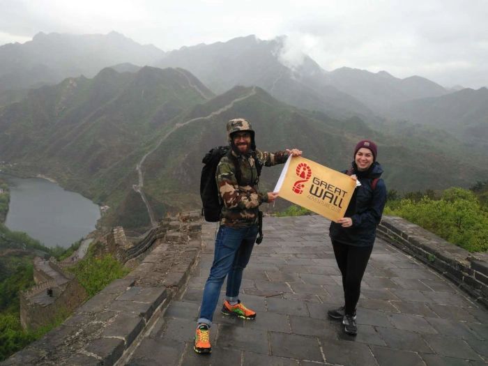 Walk the Great Wall of China — mountain landscape and Great Wall towers