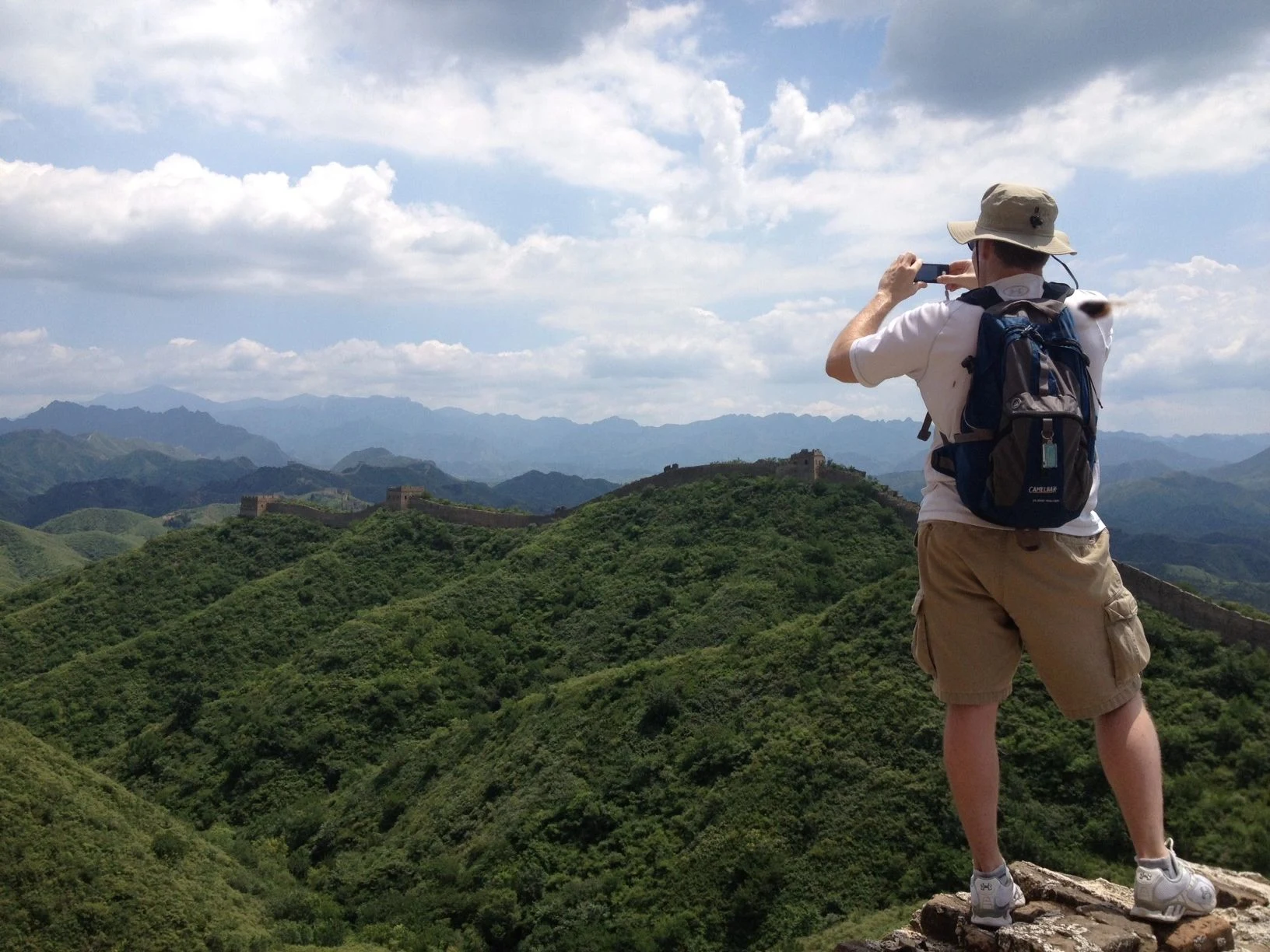Walk the Great Wall on a Day Hike from Beijing — mountain landscape and Great Wall towers