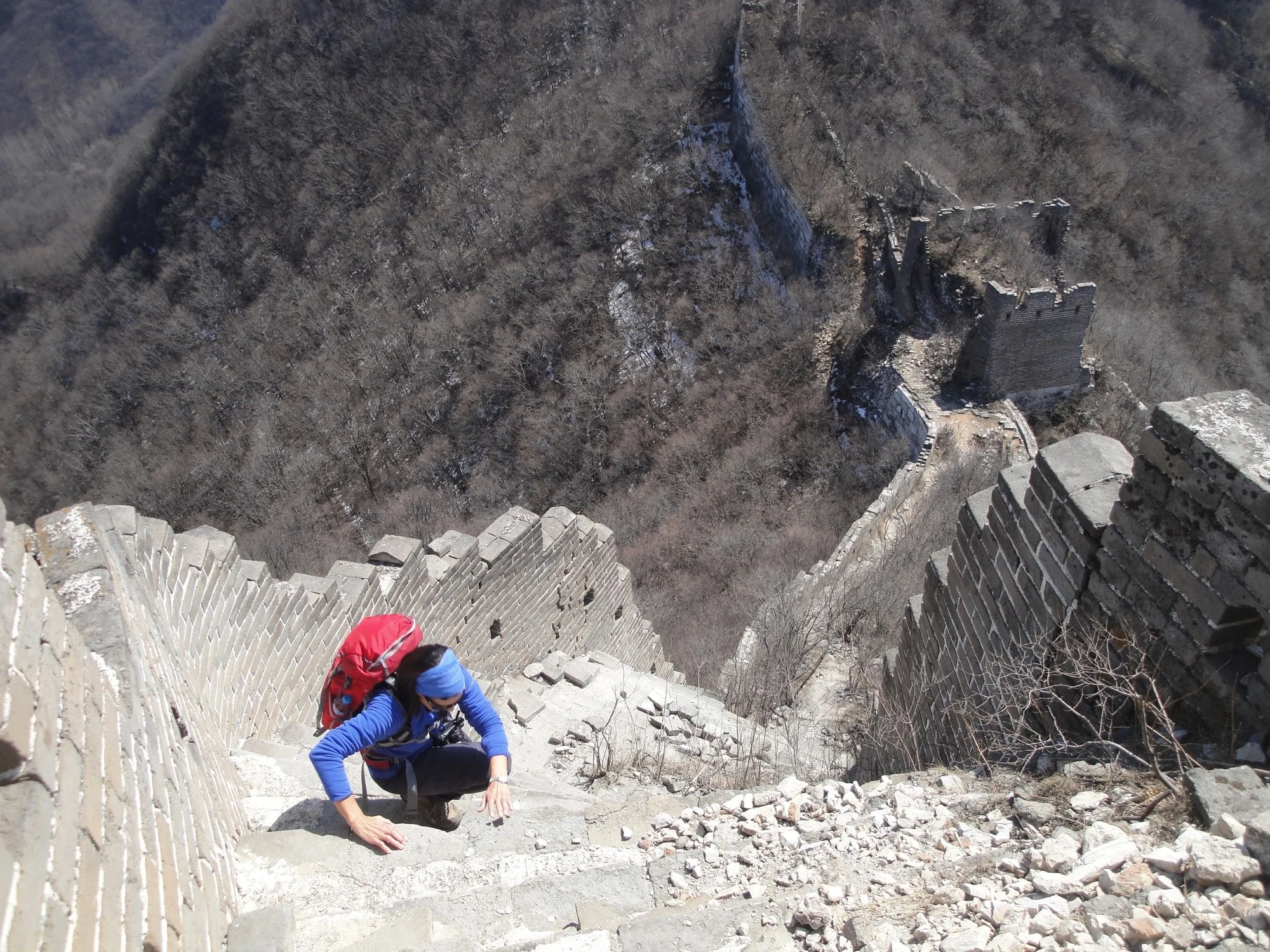 Walk the Great Wall of China — mountain landscape and Great Wall towers